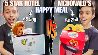 Rs 500 Vs Rs 250 Happy Meal, | Cheap vs Expensive Food, | McDonald's India,