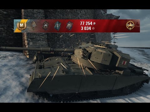 WoT FV4202 (P) tier VIII UK premium medium tank gameplay | 4.200+ dmg - Winter Himmelsdorf