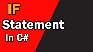 IF Statement In C# | Sinhala Tutorial