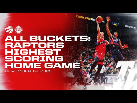 All-Buckets from November 19 2023, Raptors vs Pistons