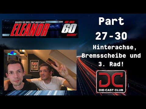 Eaglemoss 1967 Mustang ELEANOR Part 27-30 - Rear axle, brake disc and 3rd wheel!