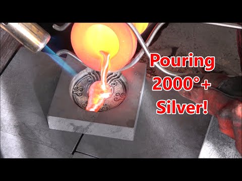 Brand New 2000+ Degree Molten Silver Being Made - Backyard Bullion Hand Poured Compilation!