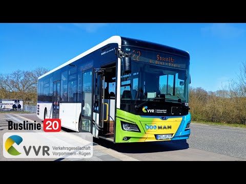 VVR | Mitfahrt Bus 20: Bergen auf Rügen - Serams - Göhren | MAN LEÜ280 Lion's Intercity LE 12 42C