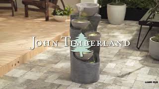 1_Watch A Video About the Four Bowl Faux Stone Cascading LED Floor Fountain