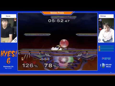 HYES! 6 Pools - Noire (Falco/Fox) vs PEPIS | Slime (Falcon)