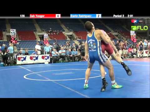 Junior 126 - Cub Yeager (Oklahoma) vs. Dante Rodriguez (Nebraska)