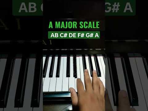 A Major Scale - Piano Tutorial