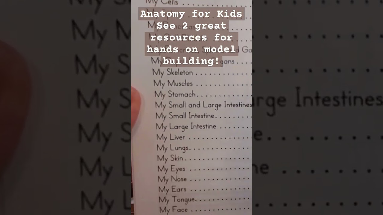 My Body; book for #homeschool where kids trace their body then add organs as they study them!