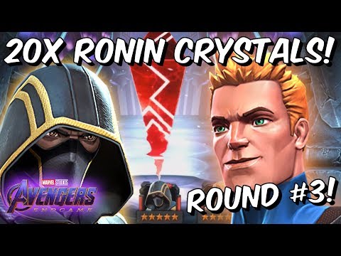 20x Avengers Endgame 6 Star Ronin Cavalier Crystal Opening Round #3! - Marvel Contest of Champions