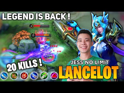 20 KILL! Lancelot Fast Hand Gameplay | By Jess No Limit - Mobile Legend