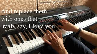 Conway Twitty - Happy Birthday Darlin&#39;  (Piano Cover with lyrics)