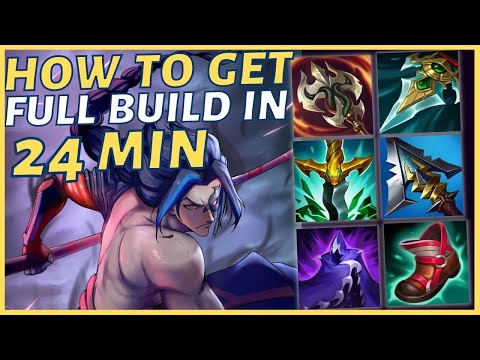 GETTING FULL BUILD ON KAYN IN 24 MINUTES! (FULL TUTORIAL) | Challenger Kayn - League of Legends