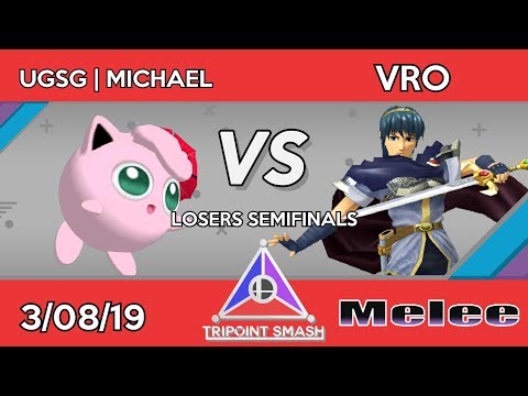 Tripoint Smash 51 - Losers Semifinals - UGSG | Michael (Jigglypuff) Vs. Vro (Marth)