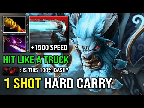 NEW Mid Hard Carry Spirit Breaker 1 Shot Everyone with MKB 1500 Charge Speed 100% Perma Stun Dota 2