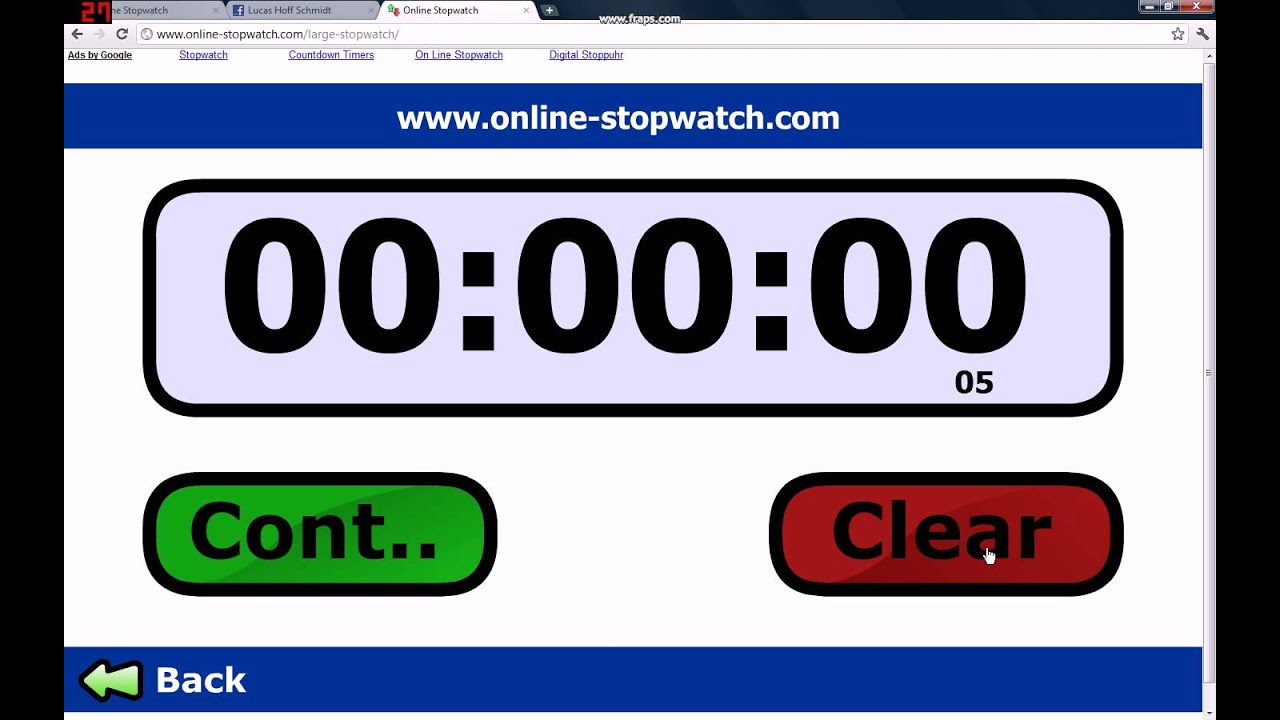 Online Stopwatch Fastest time in the world!