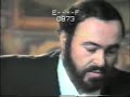 Luciano Pavarotti never seen before taping Sole e Amore by G. Puccini