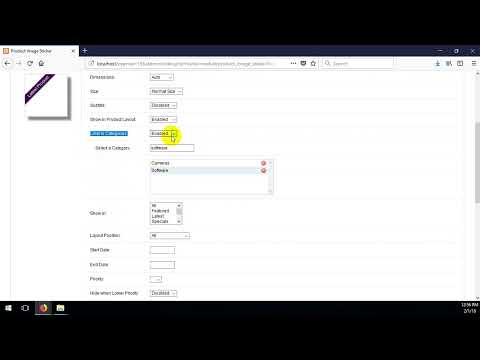 Opencart extension: Product Image Sticker extension for Opencart