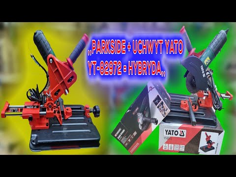 Штатив для кутової шліфмашинки YATO ?125, хід 130 мм, станина 160х160 см