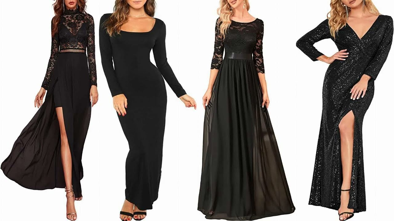 Stunning And Elegant Trendy long sleeve black maxi dress formal Ideas 2023