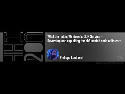 What the hell is Windows's CLIP Service - Reversing and exploiting the obfuscated code at its core.