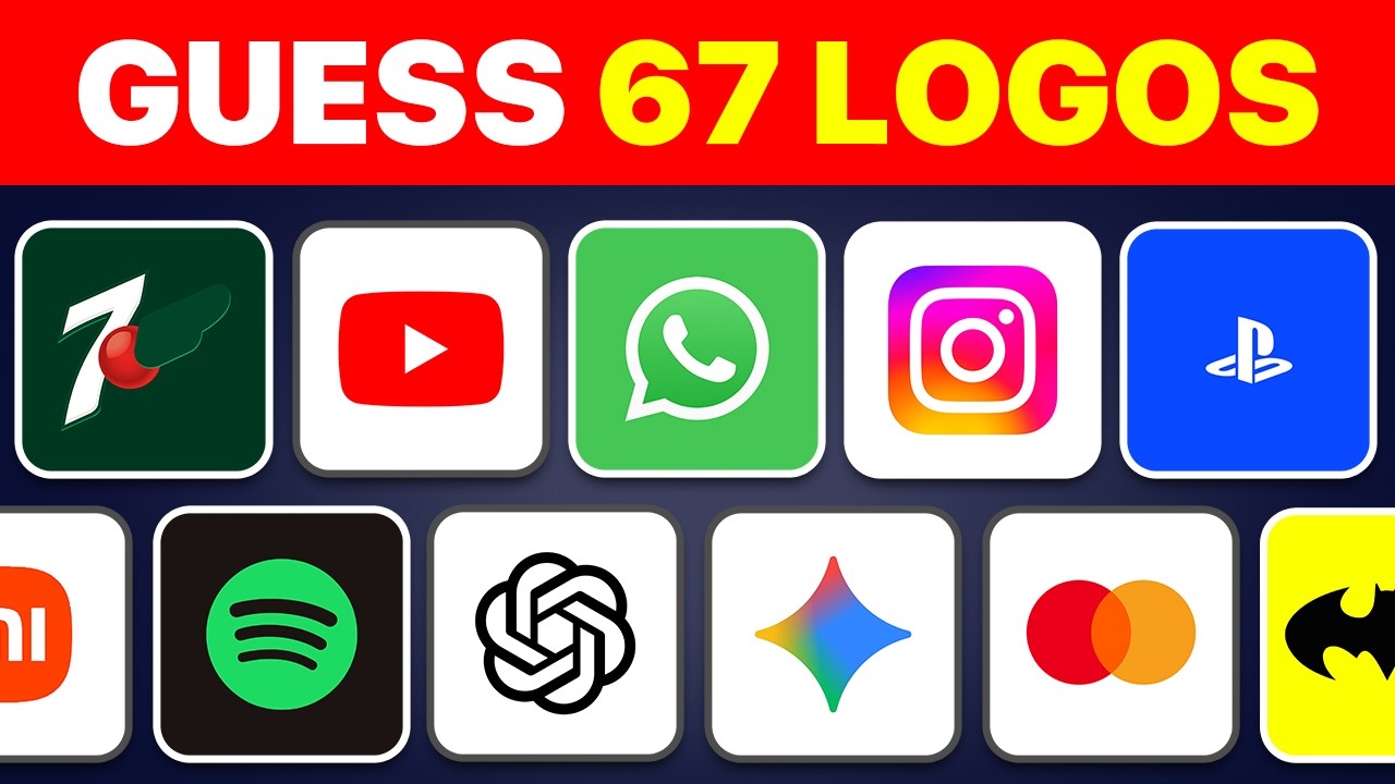 Guess the Logo in 3 Seconds | 67 Famous Logos | Logo Quiz 2026 🏆