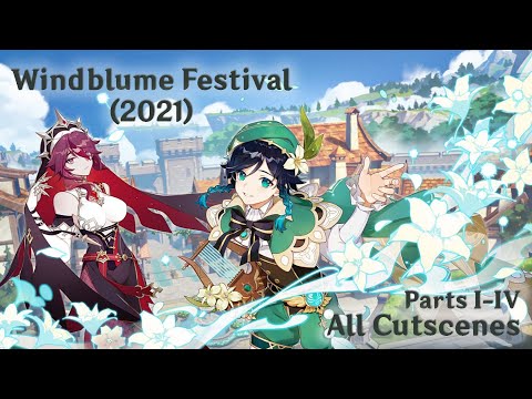 Windblume Festival | Genshin Impact | Windblume 2021 Event Quest Cutscenes (EN/Lumine)