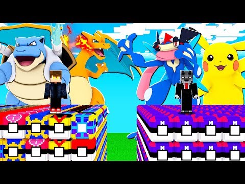LUCKY PIXELMON USANDO SÓ POKEMON INICIAL - MINECRAFT PIXELMON MOD