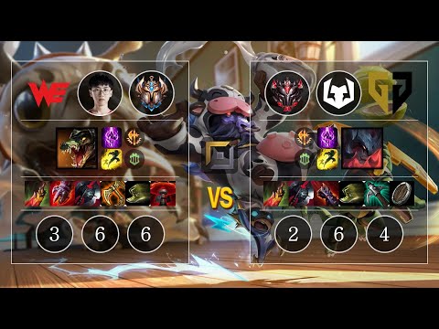 WE Plex Renekton vs GEN Wize Aatrox Top - KR Patch 10.12