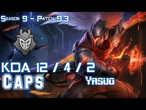 G2 Caps YASUO vs ZOE Mid - Patch 9.3 EUW Ranked