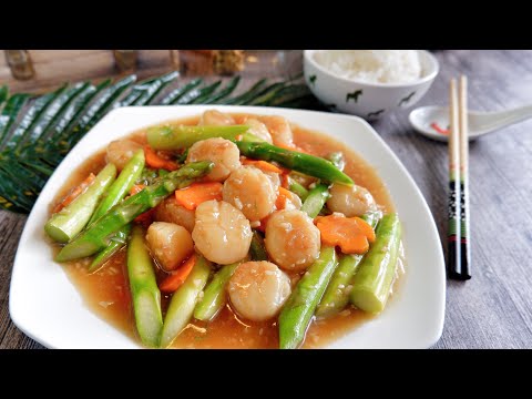 Recette fishcakes and scallops stir fry