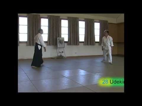 Udekimenage. Yokomenuchi. Ushiroashi Irimi tenkan Makiotoshi