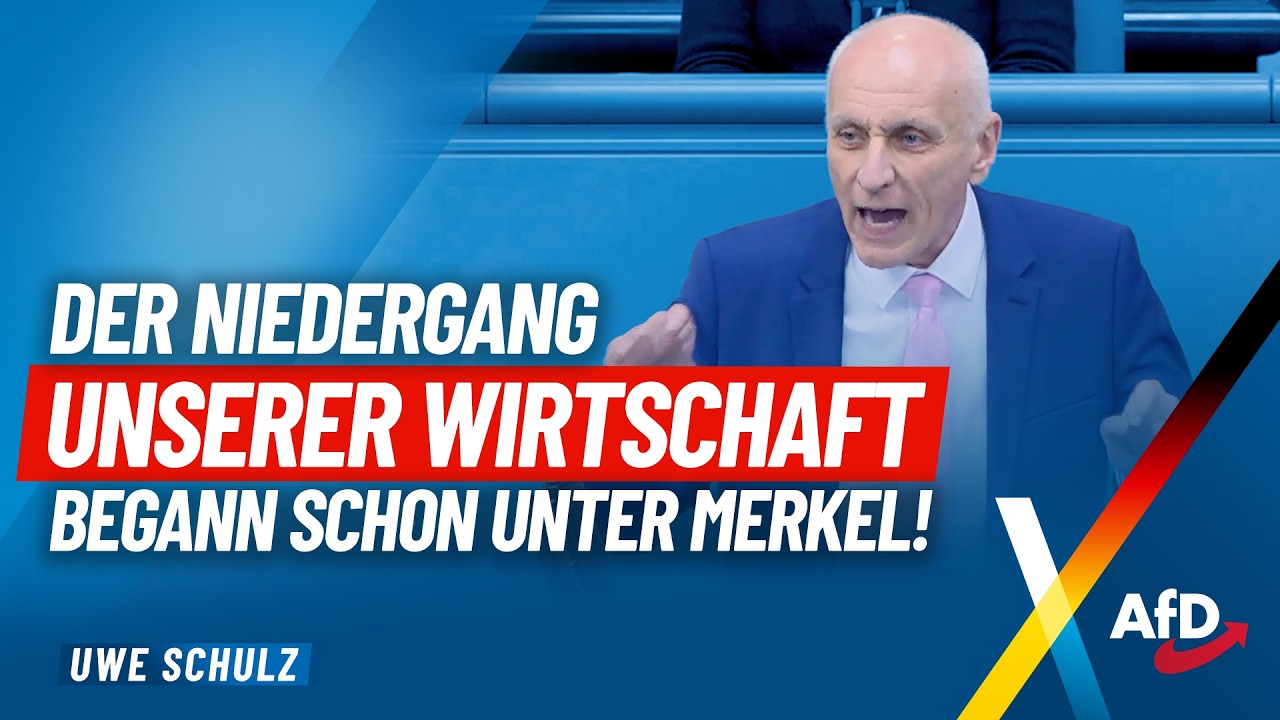 "Der Niedergang unserer Wirtschaft begann schon unter Merkel!" – Uwe Schulz – AfD