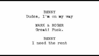 Rent Soundtrack - Tune Up #2 - Music and Lyrics