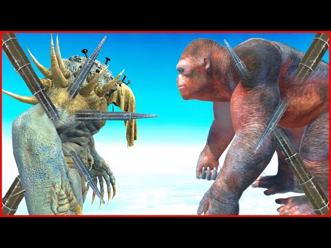 King Kong vs Scourge Grinder Arena , Dinosaurs Fights, Jurassic World Evolution 2, Prehistoric