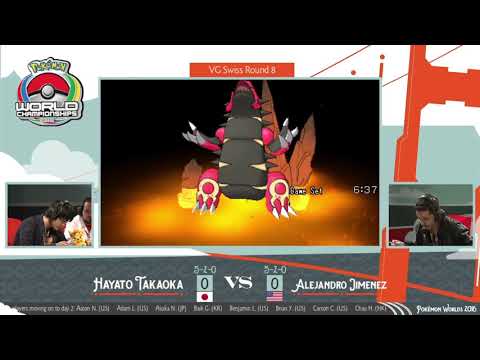 2016 Pokémon World Championships VGC Masters Day 1 - Hayato Takaoka vs Alejandro Jimenez - Swiss R8