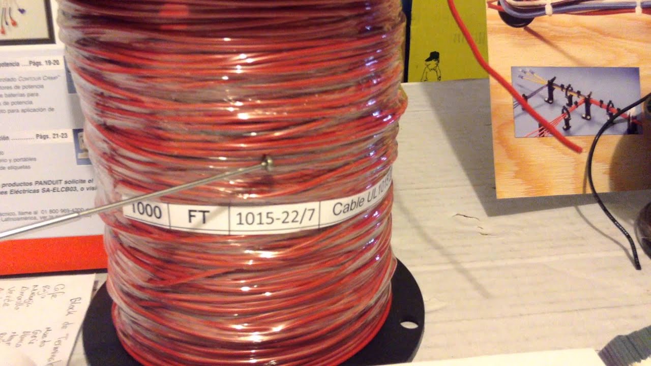 Cable Monoconductor Hook up & Lead Wire UL AWM 1015, para fabricación de Arneses, OEM, Harness |