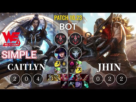 WEA Simple Caitlyn vs Jhin Bot - KR Patch 10.23