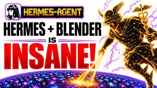 Hermes Agent + Blender MCP is INSANE!