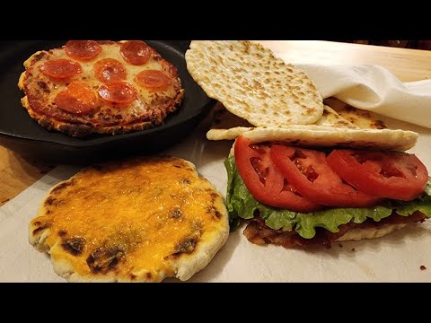 2 Ingredient Flat Bread, Naan Bread, Pizza Crust- No Yeast, No Eggs, No Oven - The Hillbilly Kitchen