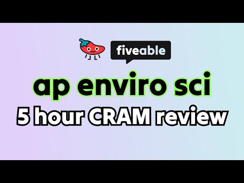 AP Environmental Science – 5 hour CRAM review all units