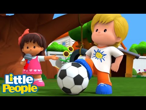 Fisher Price Little People | Eddie the Footballer! | New Episodes | Kids Movie - Kids TV Series, Kingdom Kids Zone - Little People - Fisher Price