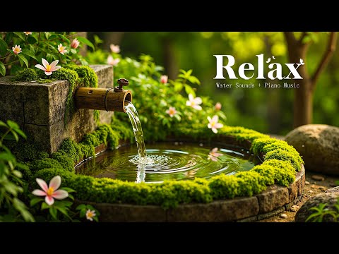 Relaxing Music + Soothing Water Sound 🌿 Relieve Stress, Anxiety & Depression • Mind Body
