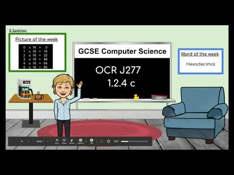 J277 1.2.4c Denary and Hexadecimal(OCR GCSE Computer Science)
