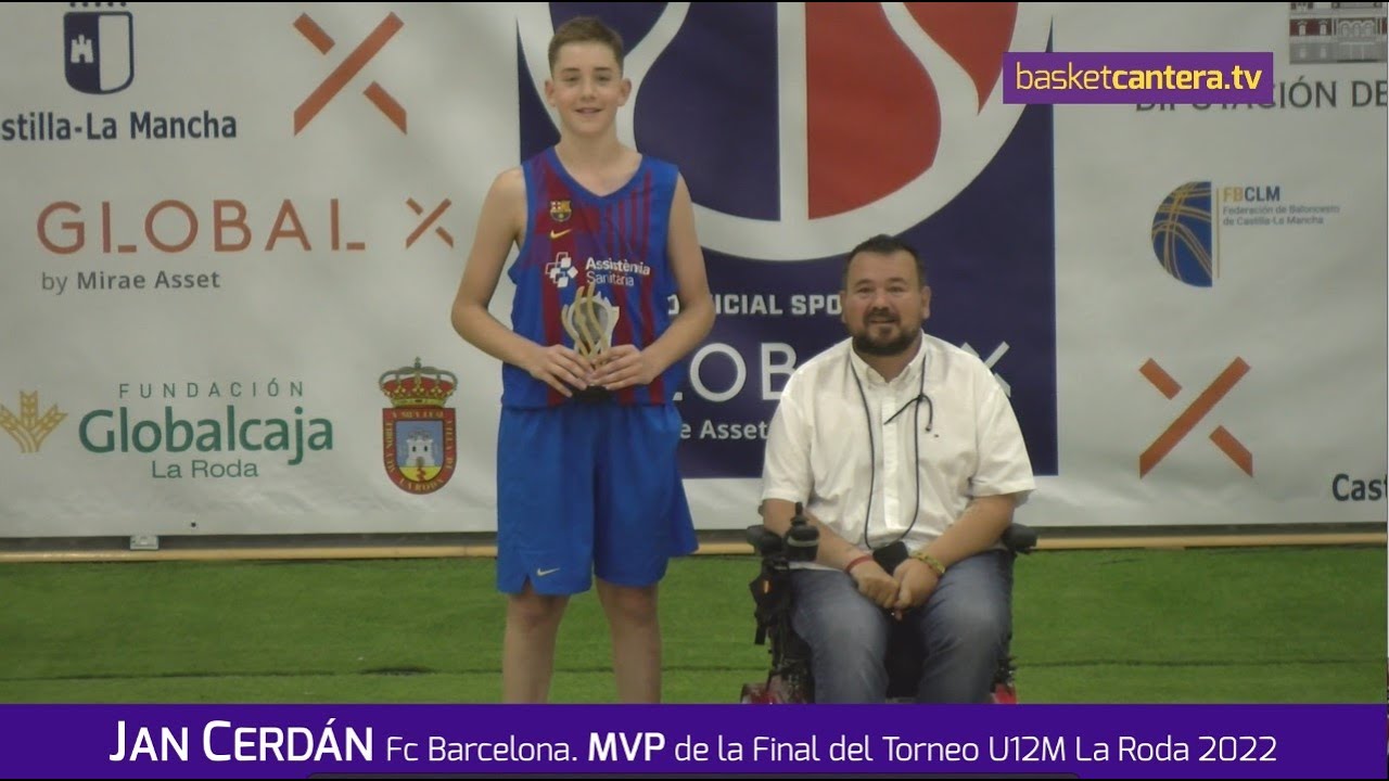 JAN CERDÁN. Fc Barcelona. MVP de la Final del Torneo Alevín-U12M de La Roda 2022 #BasketCantera.TV