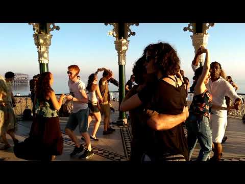 At Brighton Bandstand with forro'  band Conterrâneos