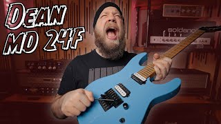 Video thumbnail for ALL THE DIVE BOMBS! Dean MD24 F Demo! by Riffs, Beards & Gear