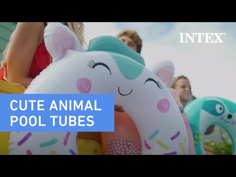 Intex Круг надувной 59266 Зверюшки, 3 вида, 84 см