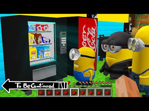 WHAT HAPPENS IF A FAMILY MINIONS ROB THIS in MINECRAFT ! Scary Minion vs Minions - Gameplay Movie