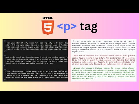 HTML p tag - with CSS and JavaScript