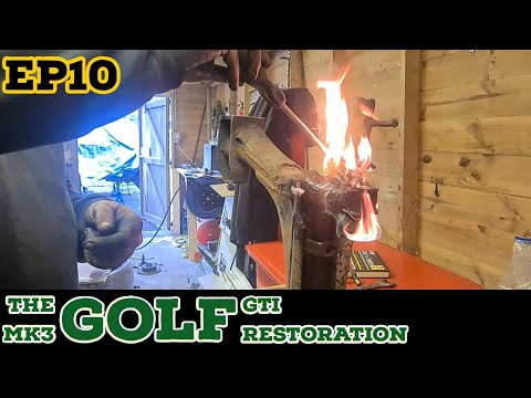 The Mk3 Golf Gti Restoration" EP10 Rear Subframe stripping